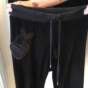 Juicy Couture velour track pants